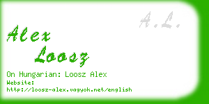 alex loosz business card